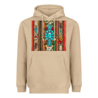 Mushroom gemstone flowers arrow with leopards and serape Heavyweight Hoodie - Artiststas