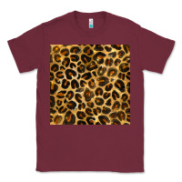 Burgundy leopard seamless pattern Classic Tee - BundleAndBundleShop
