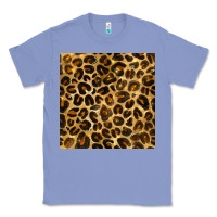 Colony Blue leopard seamless pattern Classic Tee - BundleAndBundleShop