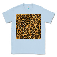 Dusty Blue leopard seamless pattern Classic Tee - BundleAndBundleShop
