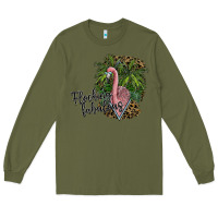 Army Green flocking fabulous Long Sleeve Tee - SublimationCraftShop
