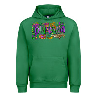 Emerald louisiana mardi gras Urban Hoodie - LillyAllenDesigns