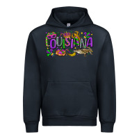 Navy louisiana mardi gras Urban Hoodie - LillyAllenDesigns