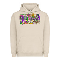 Pigment French Oak louisiana mardi gras Urban Hoodie - LillyAllenDesigns