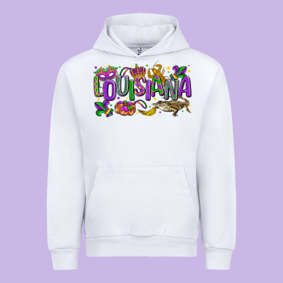 Louisiana Mardi Gras Urban Hoodie Designed By Lillyallendesigns