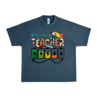 Midnight Navy battery life of a teacher Urban Heavy Tee - Zillion Design Studio