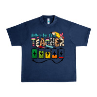 Navy battery life of a teacher Urban Heavy Tee - Zillion Design Studio
