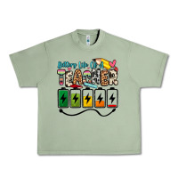 Oil Green battery life of a teacher Urban Heavy Tee - Zillion Design Studio