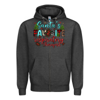 Charcoal Heather santa s favorite respiratory therapist Zipper Hoodie - JahusDesignShop