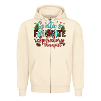 Sandshell santa s favorite respiratory therapist Zipper Hoodie - JahusDesignShop