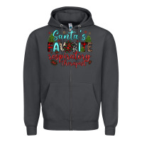 Smoke santa s favorite respiratory therapist Zipper Hoodie - JahusDesignShop
