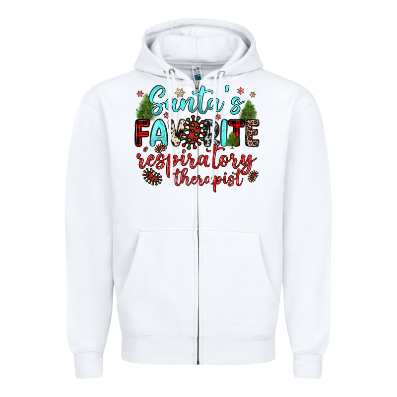 Santa S Favorite Respiratory Therapist Zipper Hoodie by JahusDesignShop | Teevron
