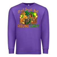Purple dead inside but feeling lucky Premium Sweatshirt - NancyCooperArtShop
