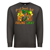 Smoke dead inside but feeling lucky Premium Sweatshirt - NancyCooperArtShop