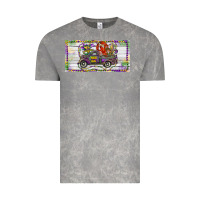 Cloud Rock Mardi Gras Truck And Fleur De Lis Crawfish Vintage Tee - RanaPortraitStore