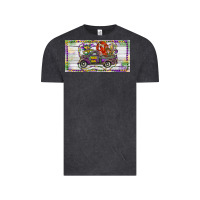 Vintage Black Mardi Gras Truck And Fleur De Lis Crawfish Vintage Tee - RanaPortraitStore