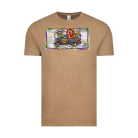 Vintage Coffee Mardi Gras Truck And Fleur De Lis Crawfish Vintage Tee - RanaPortraitStore