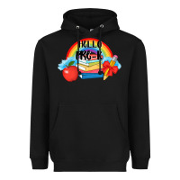 Black back to school hello pre k Heavyweight Hoodie - AdoDesignShop