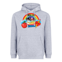 Back To School Hello Pre K Heavyweight Hoodie | Teevron