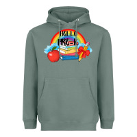 Sage back to school hello pre k Heavyweight Hoodie - AdoDesignShop