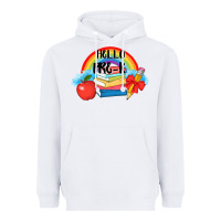 White back to school hello pre k Heavyweight Hoodie - AdoDesignShop