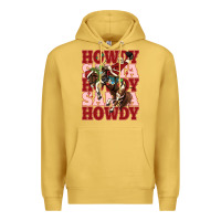 Antique Gold howdy santa cowboy christmas Premium Hoodie - MaliasSmallBusiness