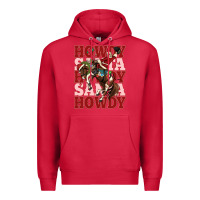 Cardinal howdy santa cowboy christmas Premium Hoodie - MaliasSmallBusiness