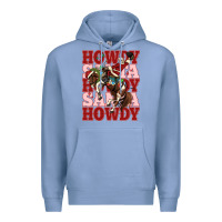 Colony Blue howdy santa cowboy christmas Premium Hoodie - MaliasSmallBusiness