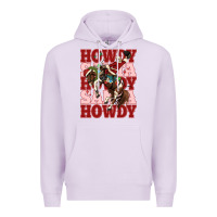 Lilac howdy santa cowboy christmas Premium Hoodie - MaliasSmallBusiness