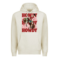 Oatmeal Heather howdy santa cowboy christmas Premium Hoodie - MaliasSmallBusiness