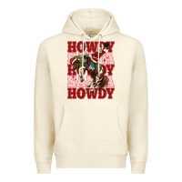 Sandshell howdy santa cowboy christmas Premium Hoodie - MaliasSmallBusiness
