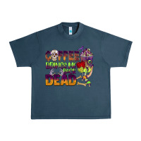 Midnight Navy coffee brings me back dead Urban Heavy Tee - BarkalooDesign