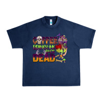 Navy coffee brings me back dead Urban Heavy Tee - BarkalooDesign