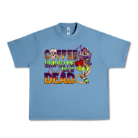 Pebble Blue coffee brings me back dead Urban Heavy Tee - BarkalooDesign