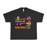Pigment Black coffee brings me back dead Urban Heavy Tee - BarkalooDesign