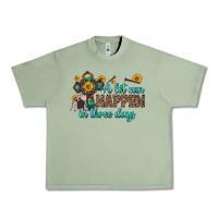 Oil Green a lot can happen in three days Urban Heavy Tee - Zillion Design Studio