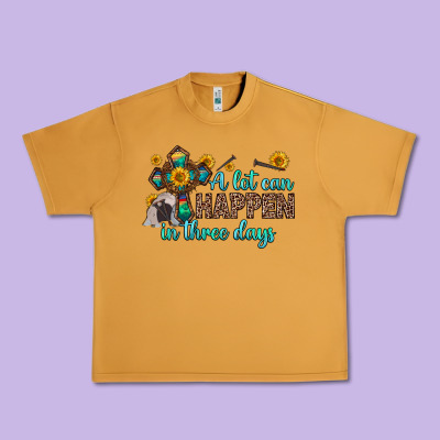A Lot Can Happen In Three Days Urban Heavy Tee Designed By Zillion Design Studio