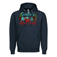 Navy santa s favorite office staff Zipper Hoodie - JahusDesignShop