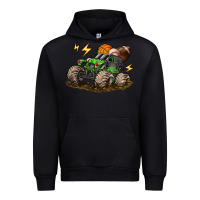 Black monster truck sports Urban Hoodie - LillyAllenDesigns