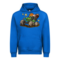 Cobalt monster truck sports Urban Hoodie - LillyAllenDesigns