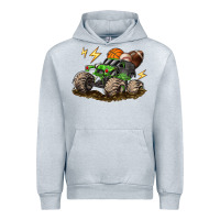 Heather Grey monster truck sports Urban Hoodie - LillyAllenDesigns