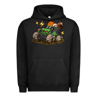 Pigment Black monster truck sports Urban Hoodie - LillyAllenDesigns