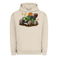 Pigment French Oak monster truck sports Urban Hoodie - LillyAllenDesigns