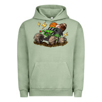 Pigment Oil Green monster truck sports Urban Hoodie - LillyAllenDesigns