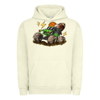 Pigment Pistachio monster truck sports Urban Hoodie - LillyAllenDesigns