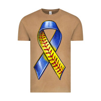 Vintage Camel down syndrome ribbon softball Vintage Tee - texasbilliewilder