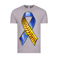 Vintage Zinc down syndrome ribbon softball Vintage Tee - texasbilliewilder