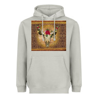 Moon Dust bull skull flowers glitter and leopard Heavyweight Hoodie - Artiststas