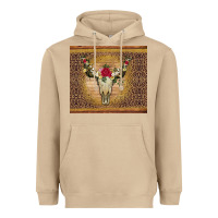 Mushroom bull skull flowers glitter and leopard Heavyweight Hoodie - Artiststas