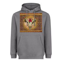 Storm bull skull flowers glitter and leopard Heavyweight Hoodie - Artiststas